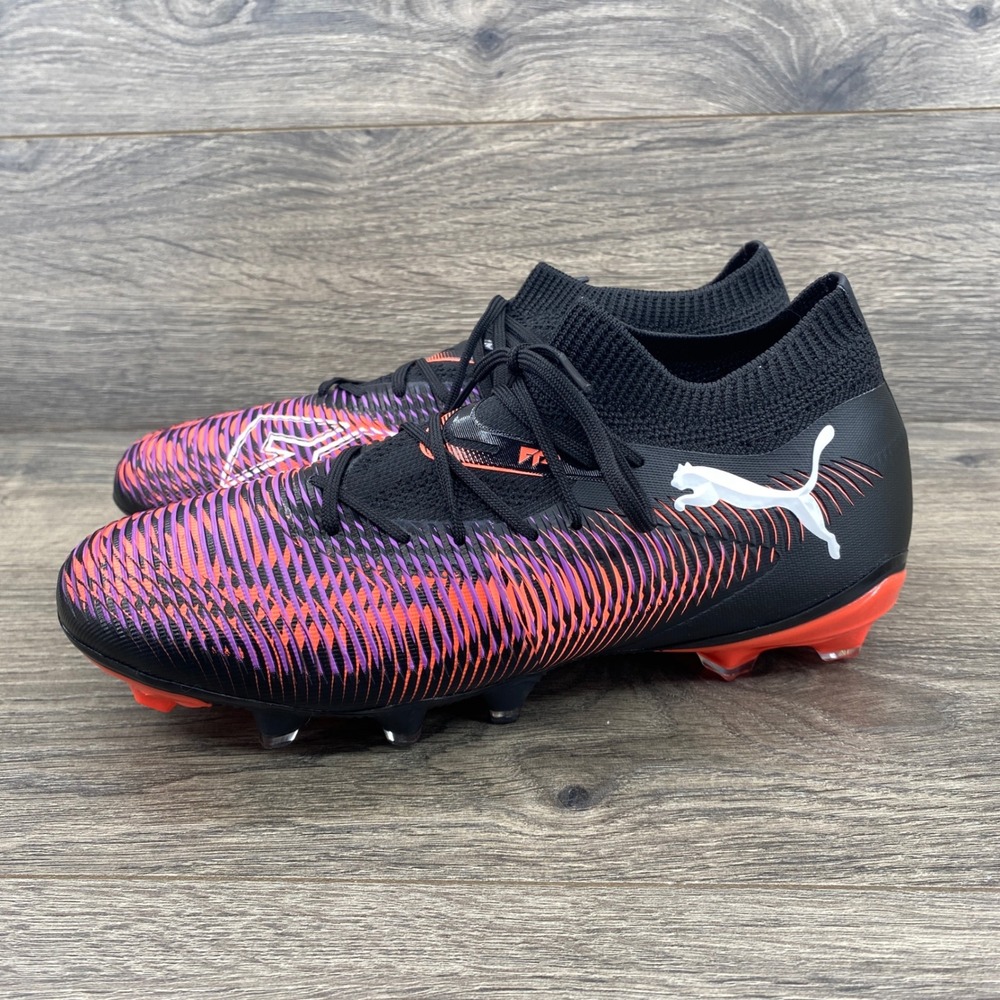 Puma Future 7 Match FG/AG Soccer Cleats Womens 8 Black Purple Orange 108382-01